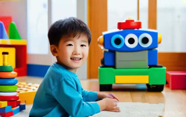 터닝메카드 작가의 인터뷰 내용 - **Prompt 1: The Magic of Transformation and Childlike Wonder**
"A vibrant, eye-level shot captur...